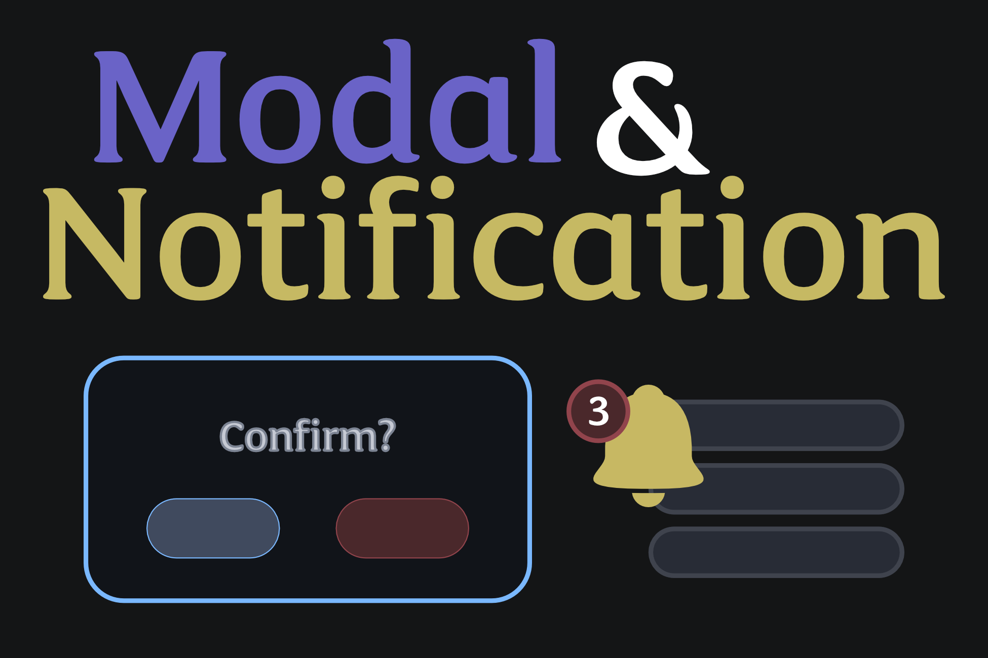 UI Toolkit: Modal & Notifications — Stackable Dialogs For Unity